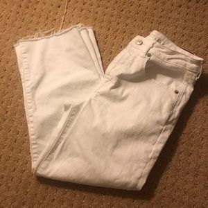 AEO white flared leg pant